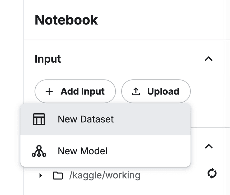 upload sidebar