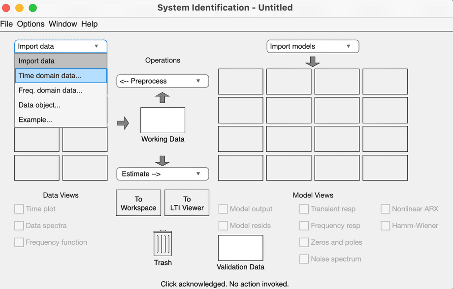 Time Domain import