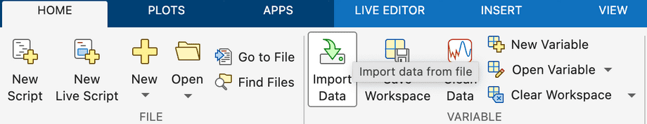 Import data